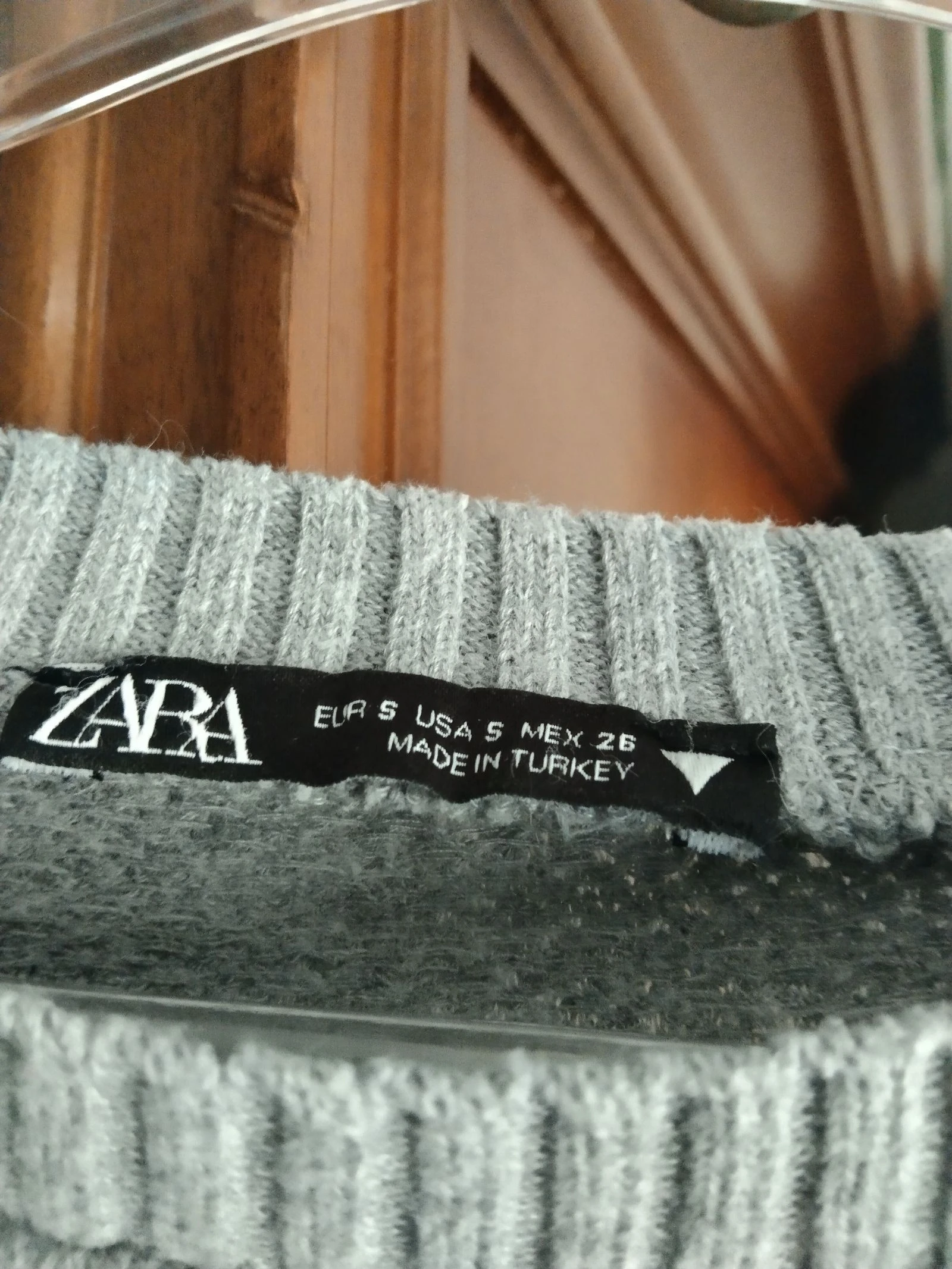 Pull Zara gris perle taille S – photo 3